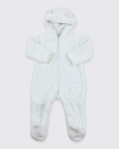 The Little White Company, Velour Pramsuit, 6-9 Months