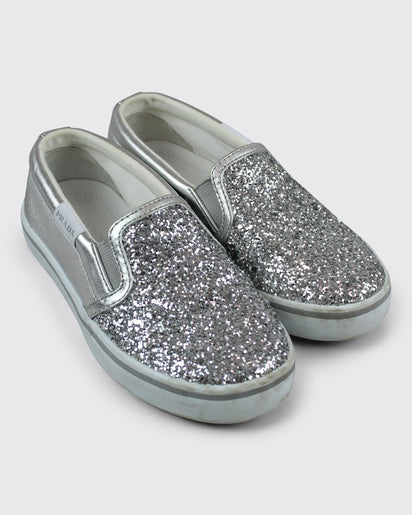 Prada, Glitter Sneakers, EU 31